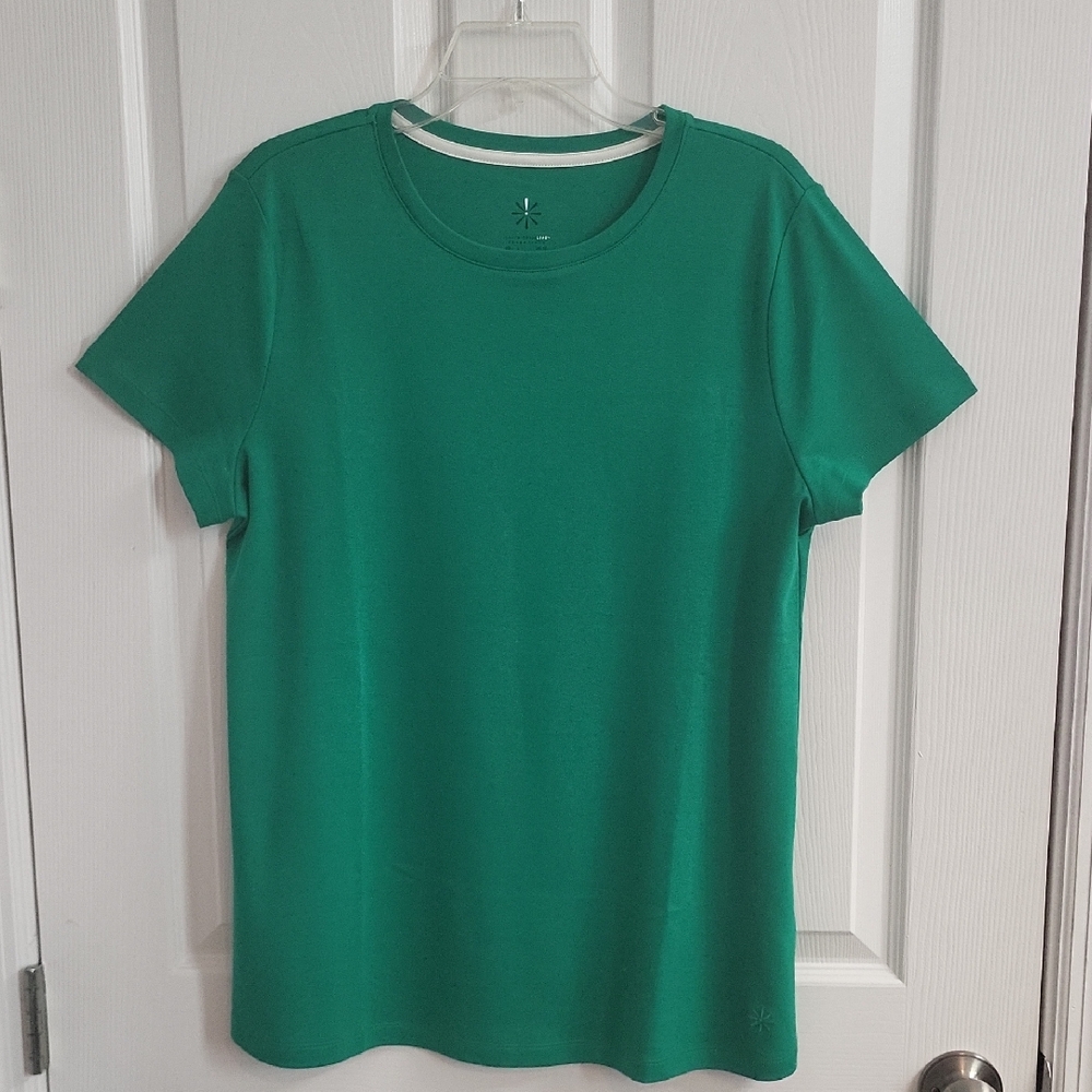 Isaac Mizrahi Green Short Sleeve T-Shirt